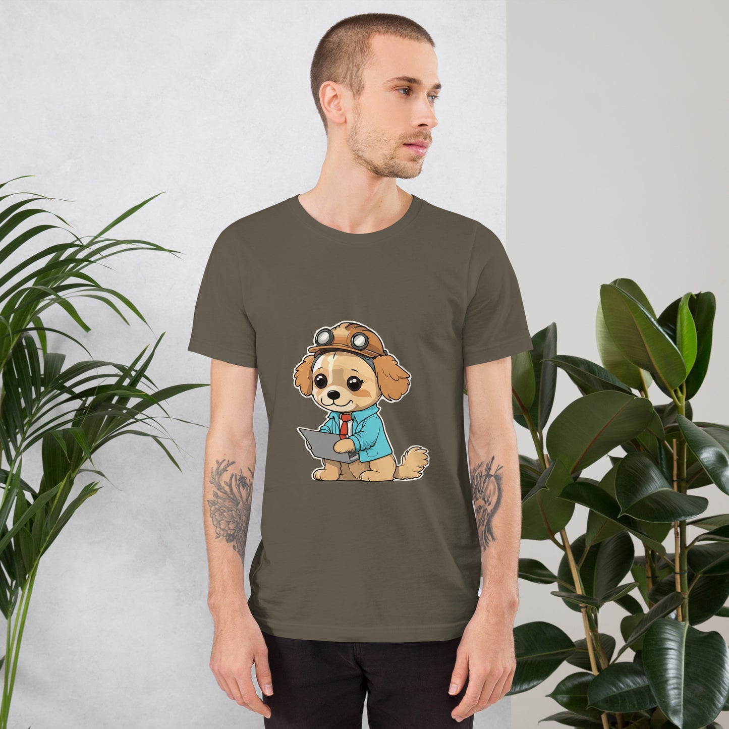 T-shirt with cute dog print