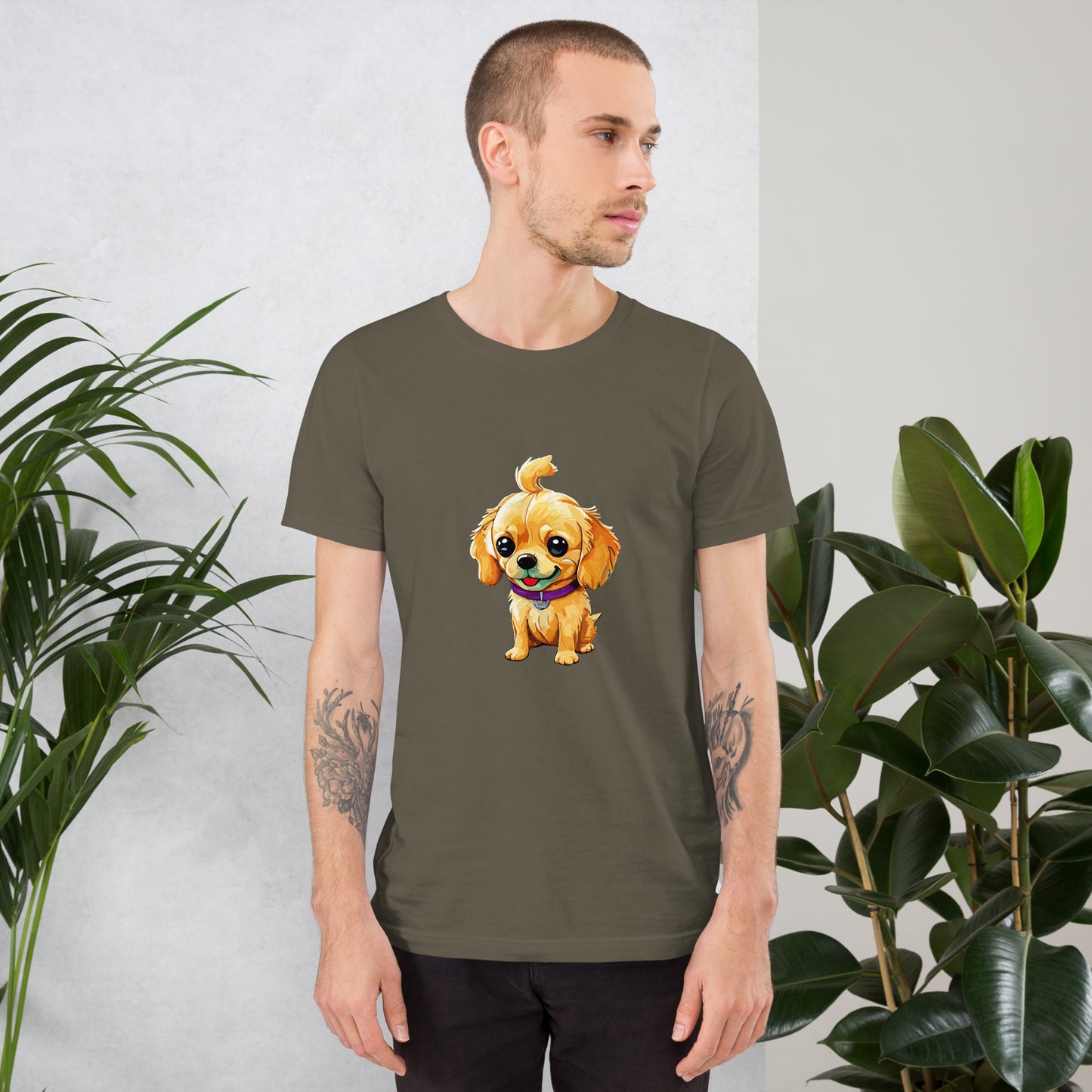 T-shirt with cute dog print