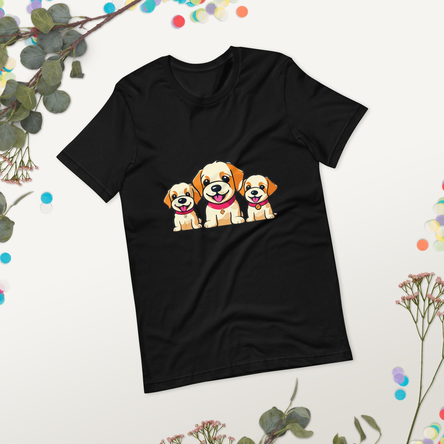 T-shirt with cute dog print