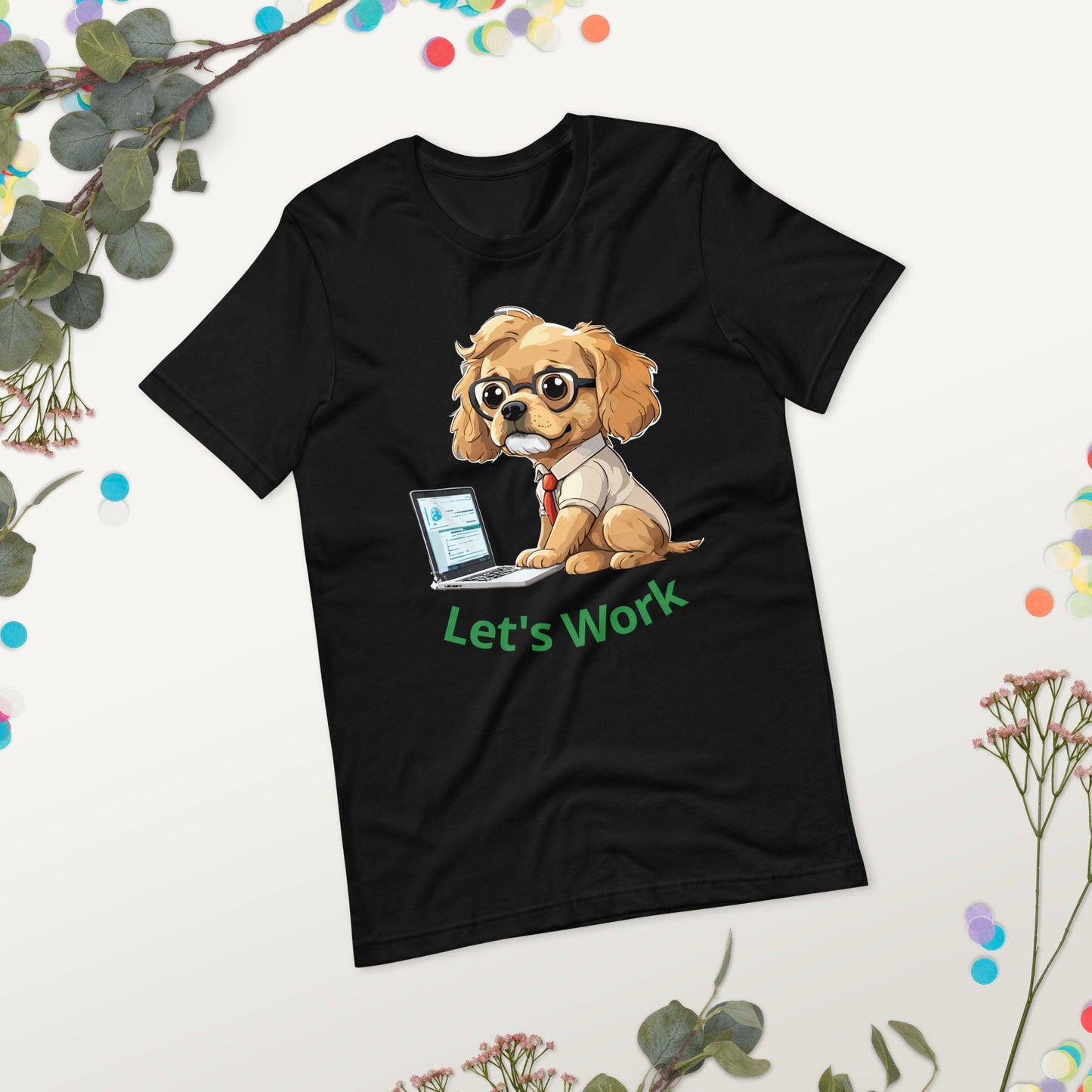 T-shirt with cute dog print