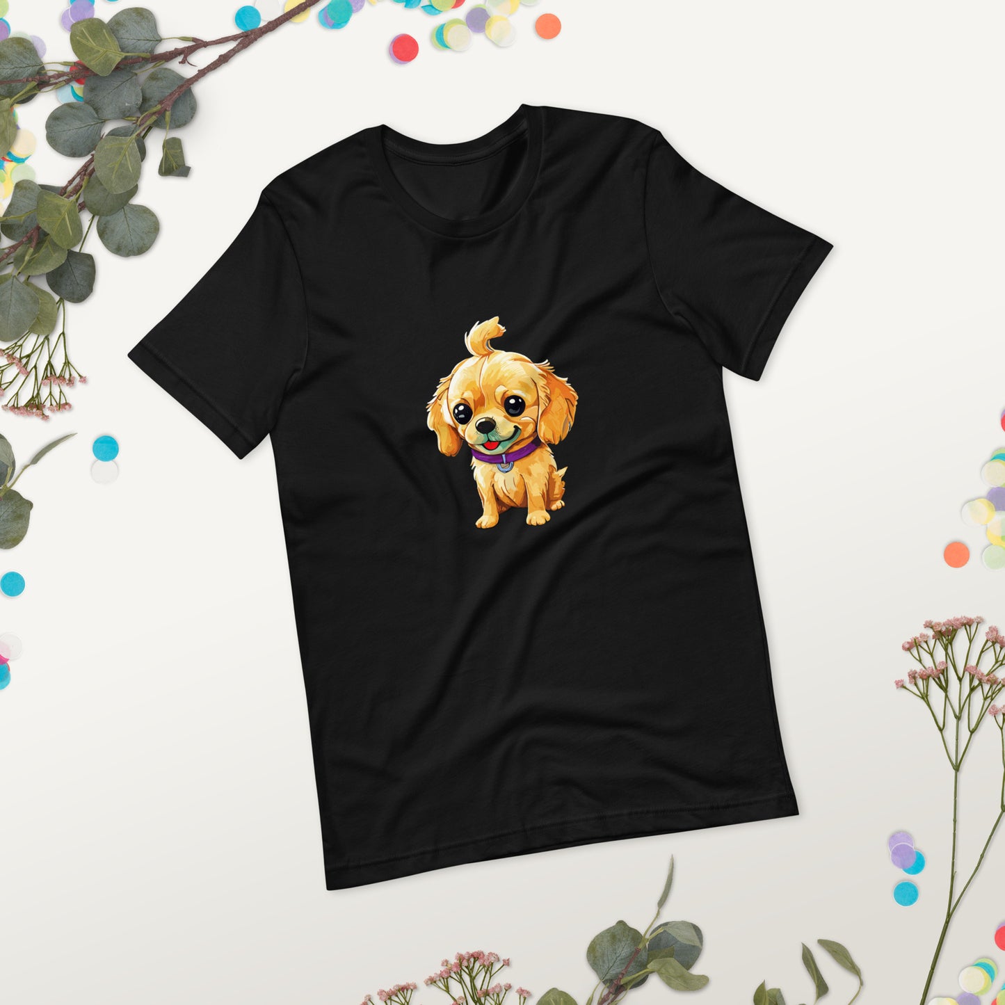 T-shirt with cute dog print