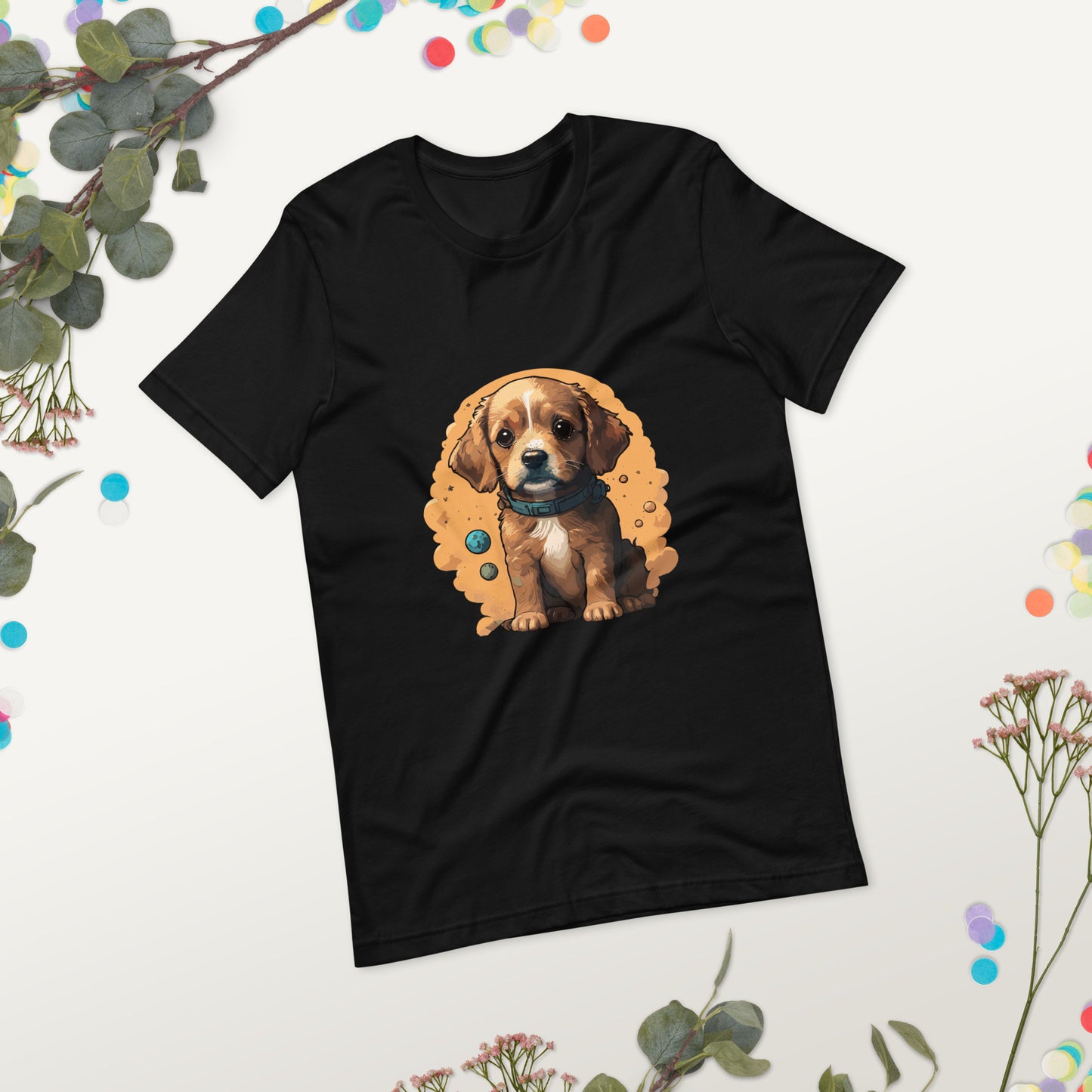 T-shirt with cute dog print