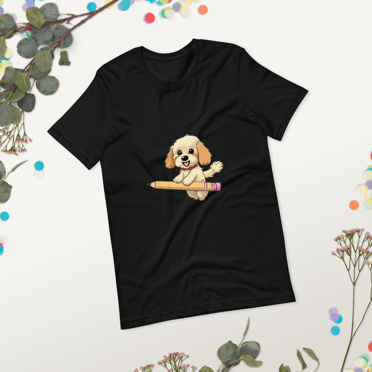 T-shirt with cute dog print