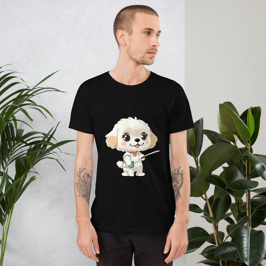 T-shirt with cute dog print