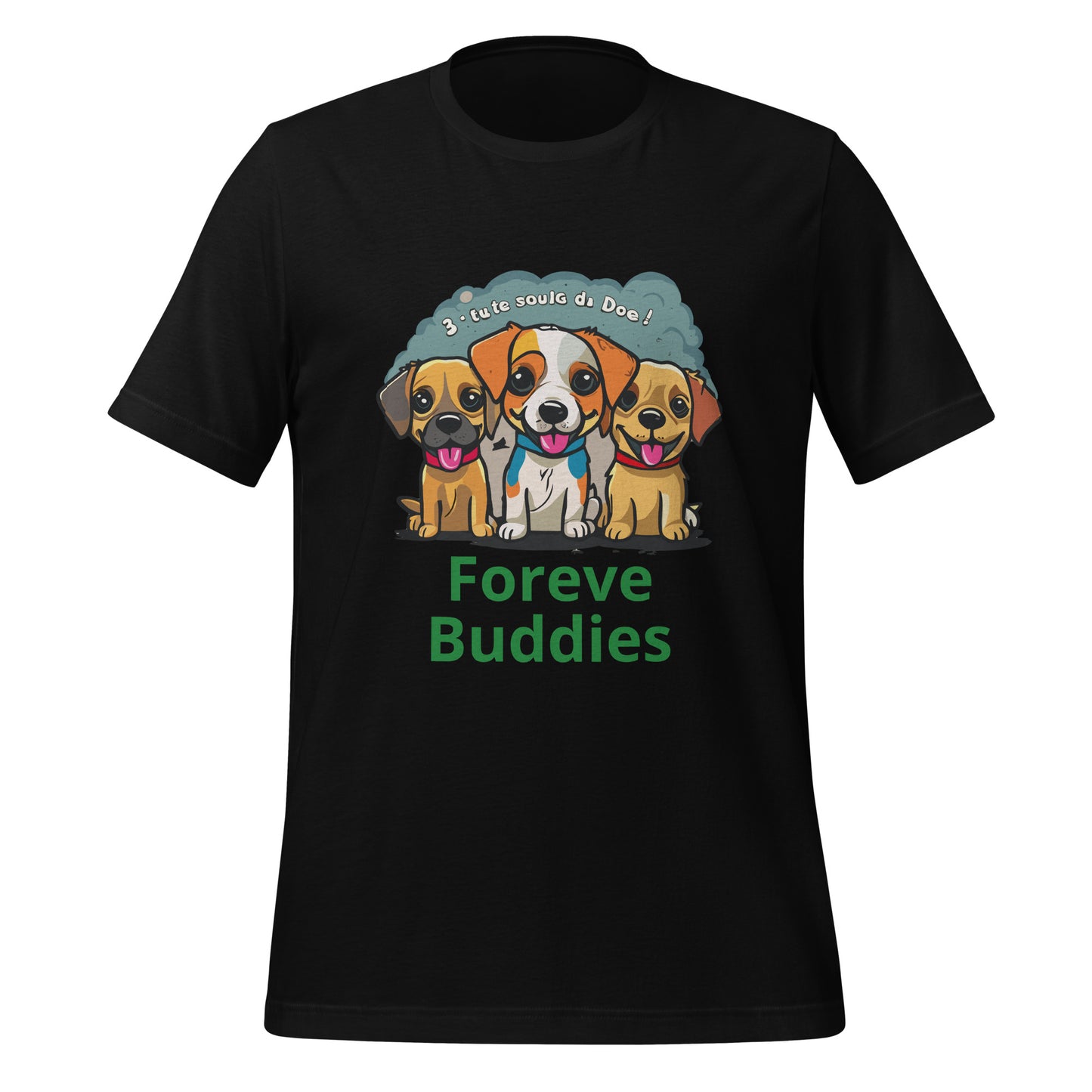 T-shirt with cute dog print