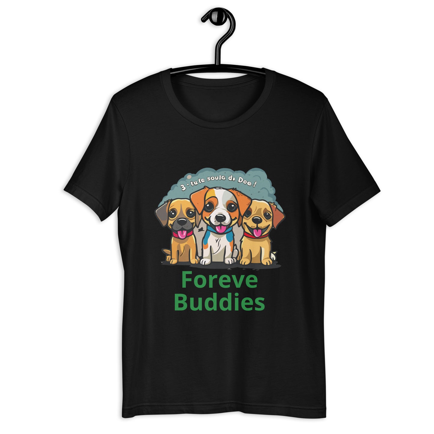 T-shirt with cute dog print