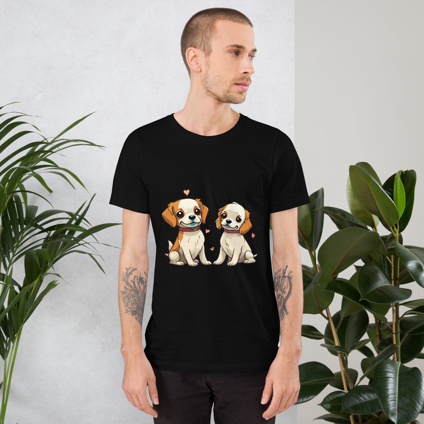 T-shirt with cute dog print