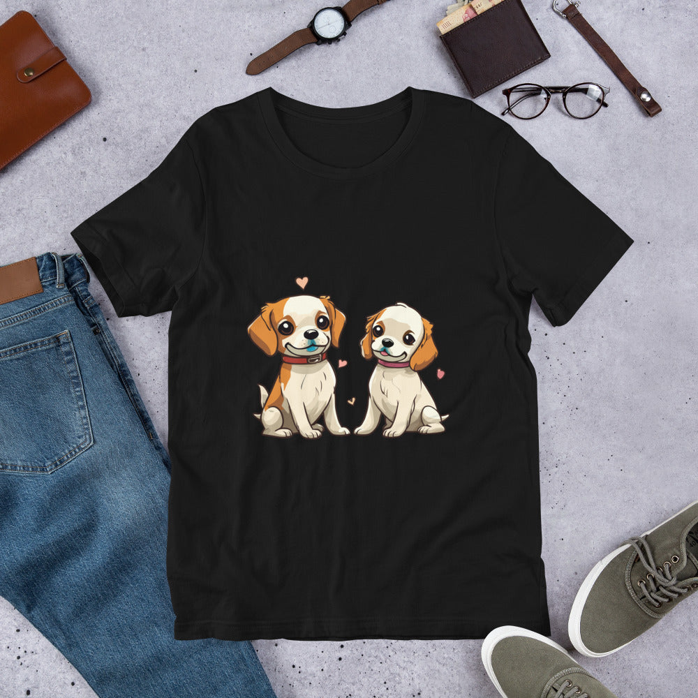 T-shirt with cute dog print