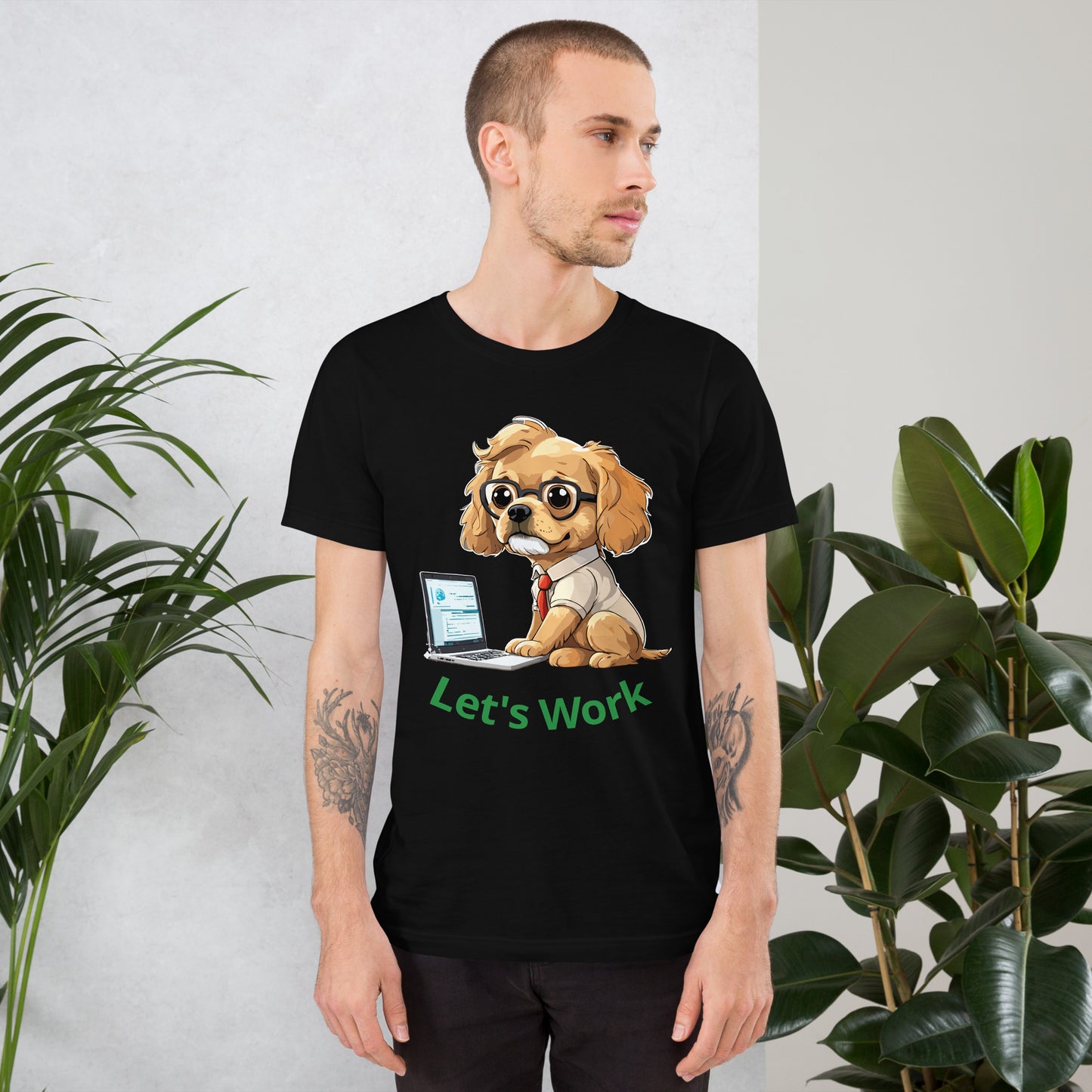 T-shirt with cute dog print