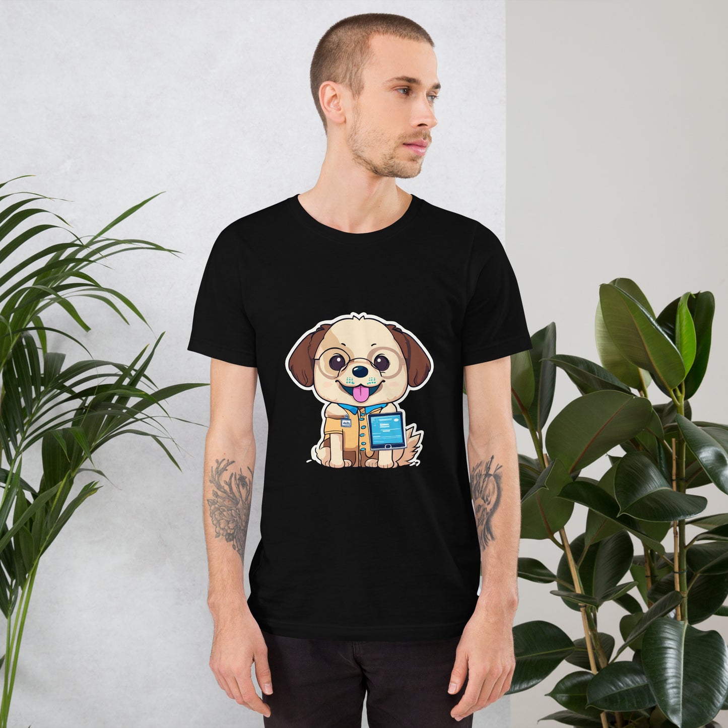 T-shirt with cute dog print