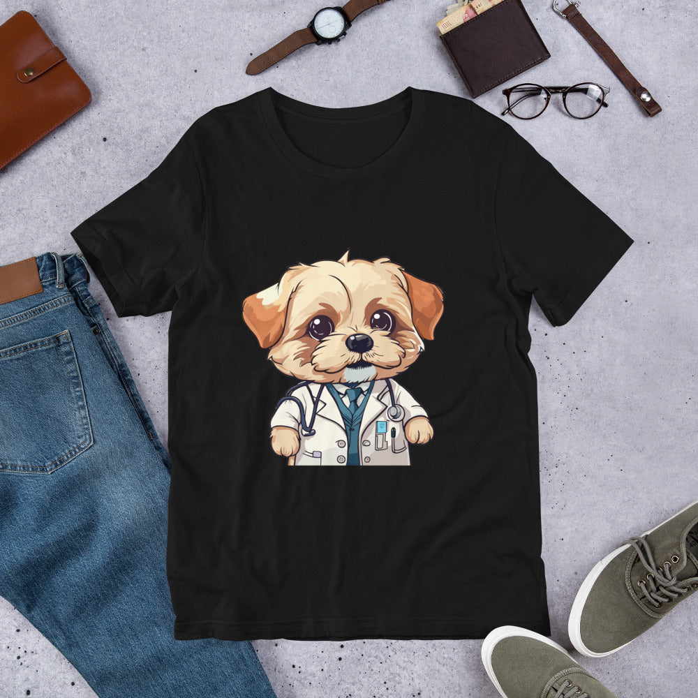 T-shirt with cute dog print