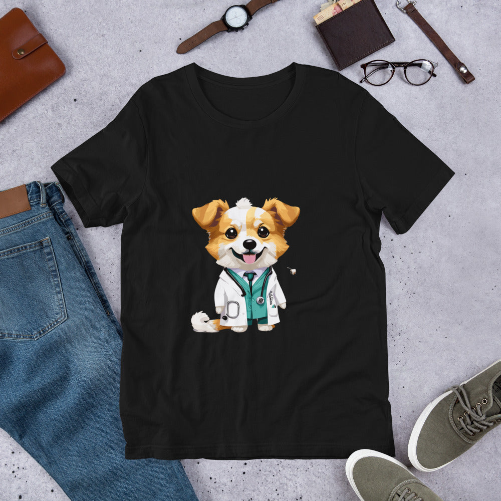 T-shirt with cute dog print