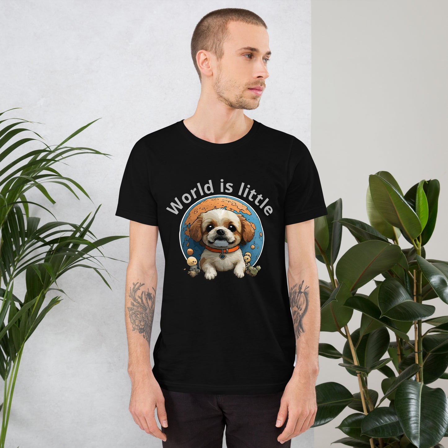 T-shirt with cute dog print