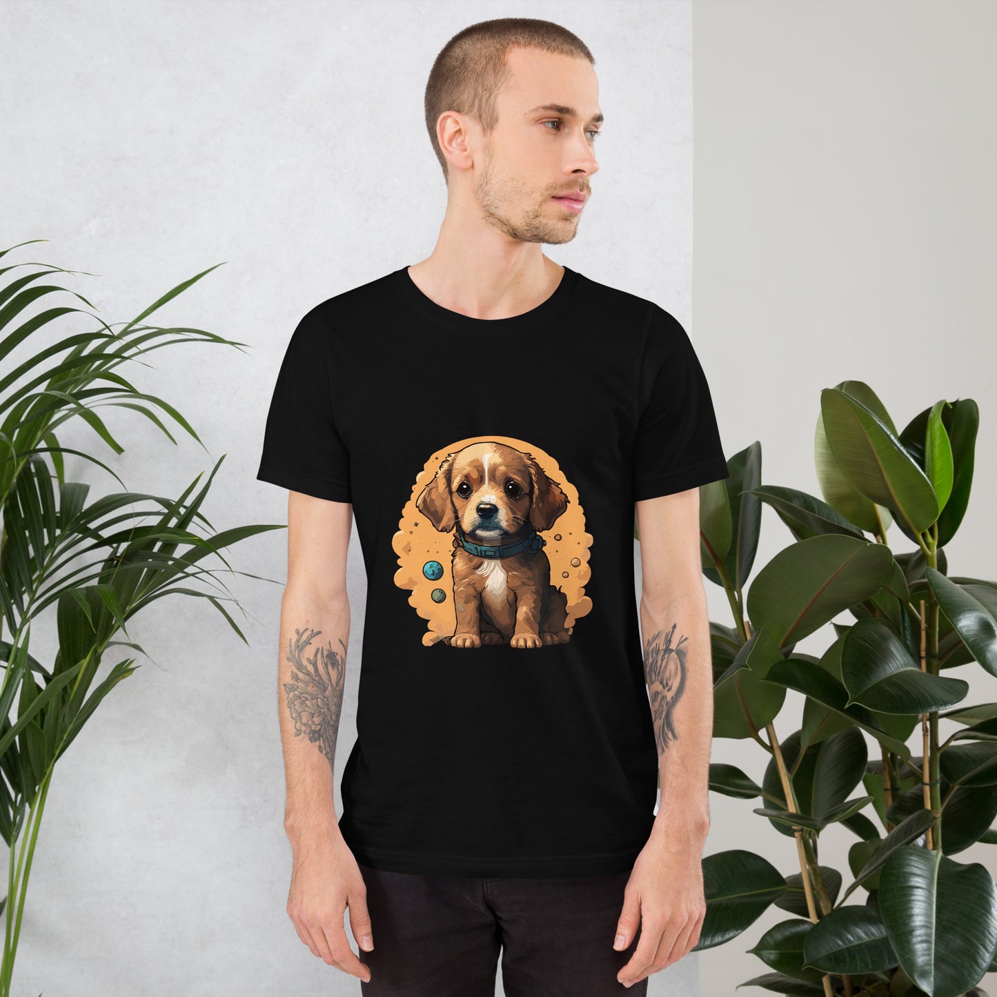 T-shirt with cute dog print