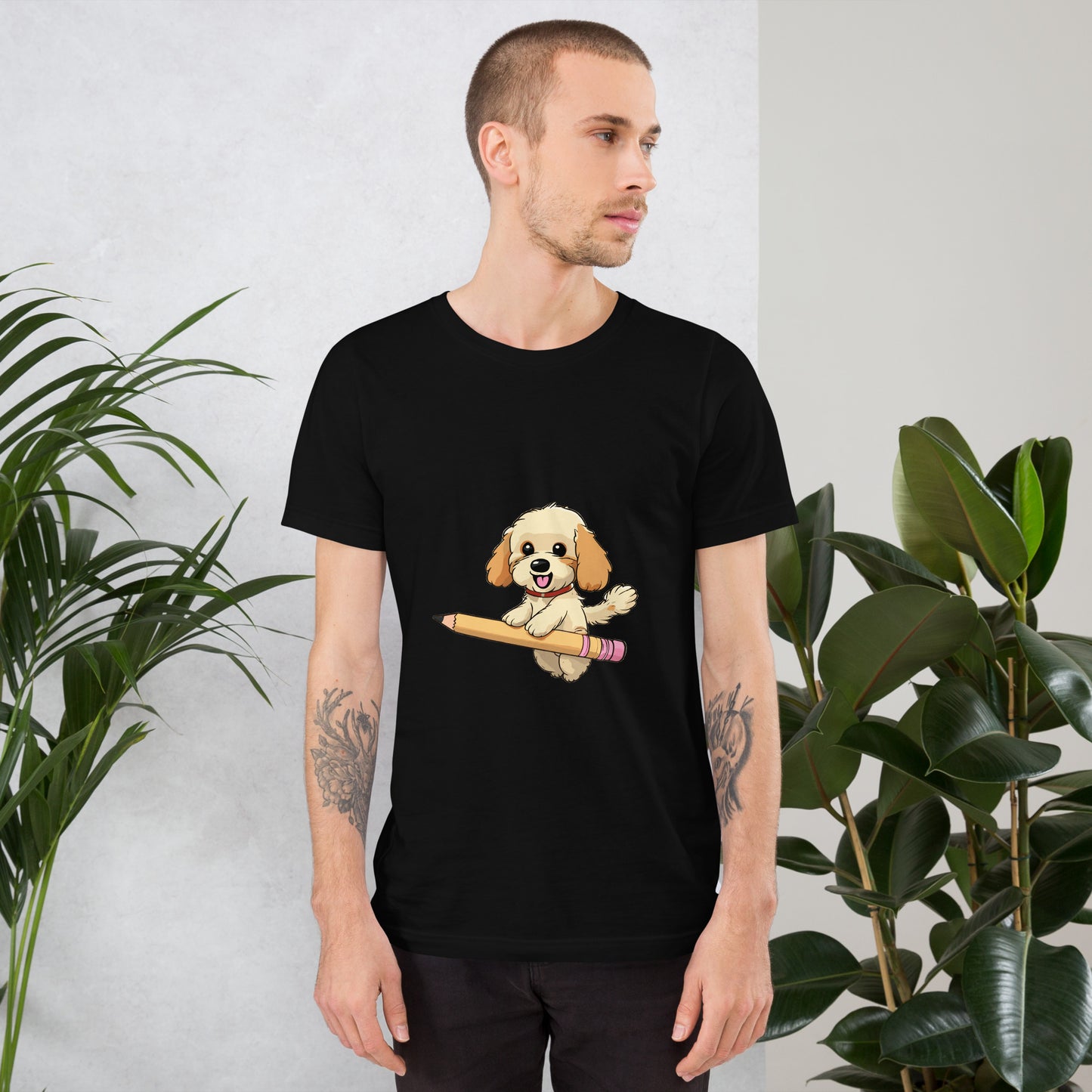 T-shirt with cute dog print