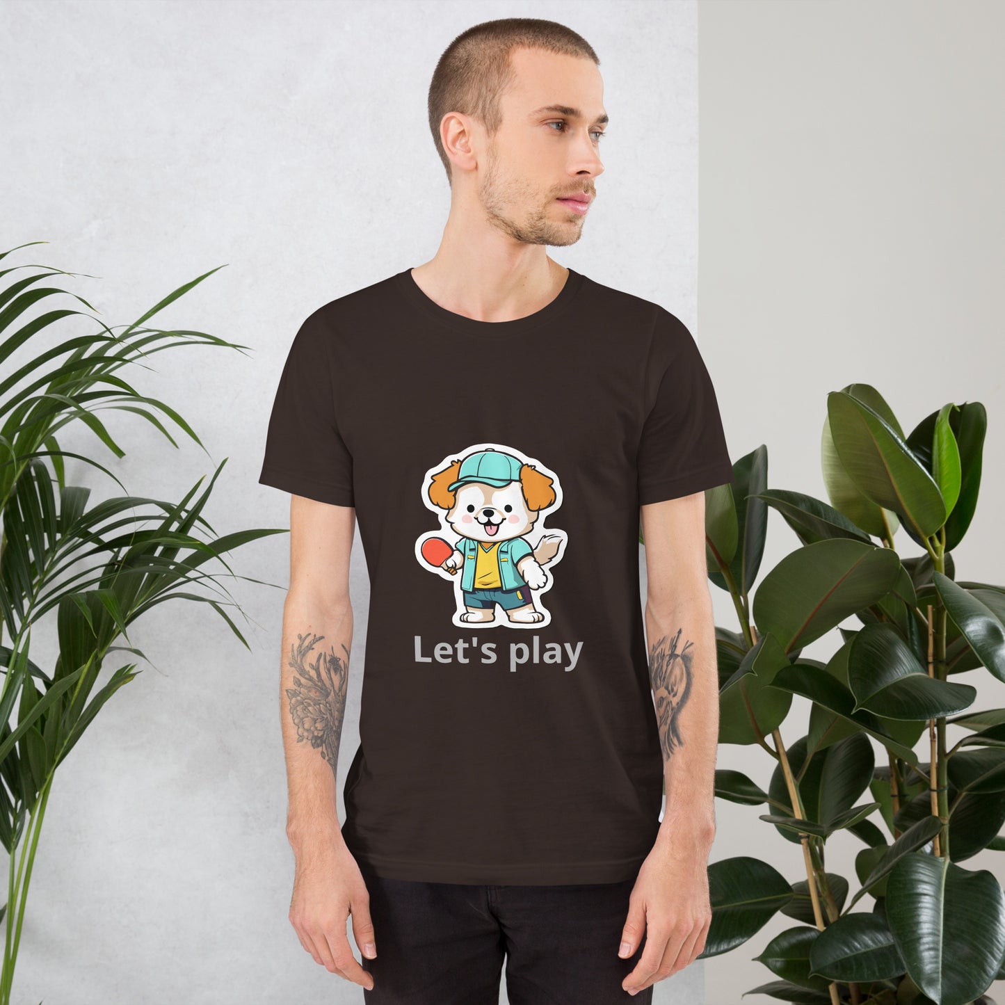 T-shirt with cute dog print