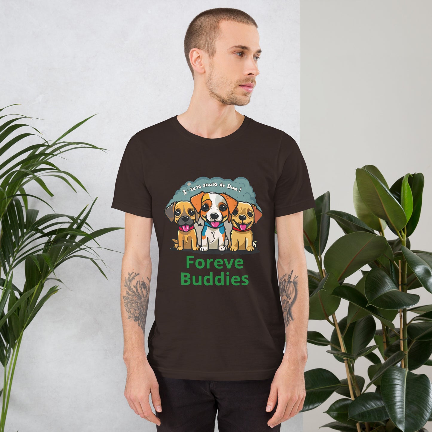 T-shirt with cute dog print