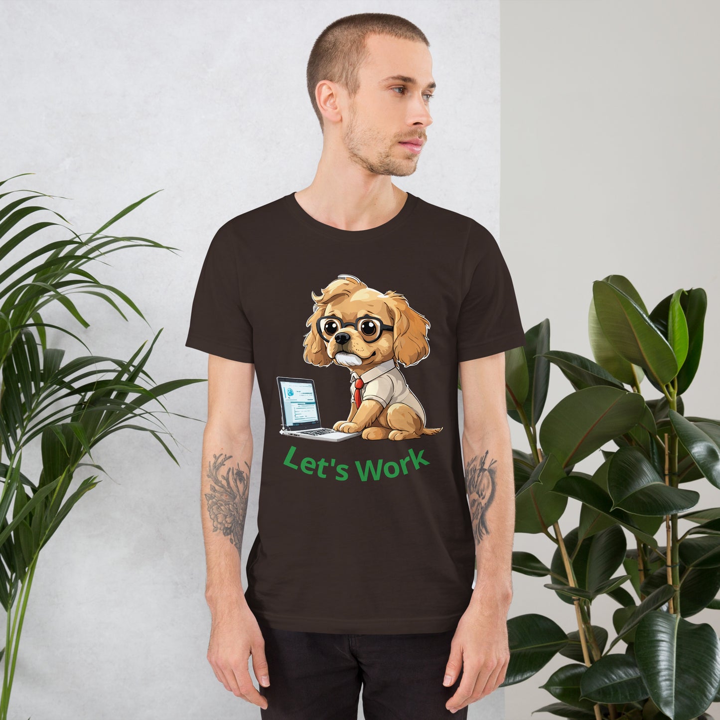 T-shirt with cute dog print