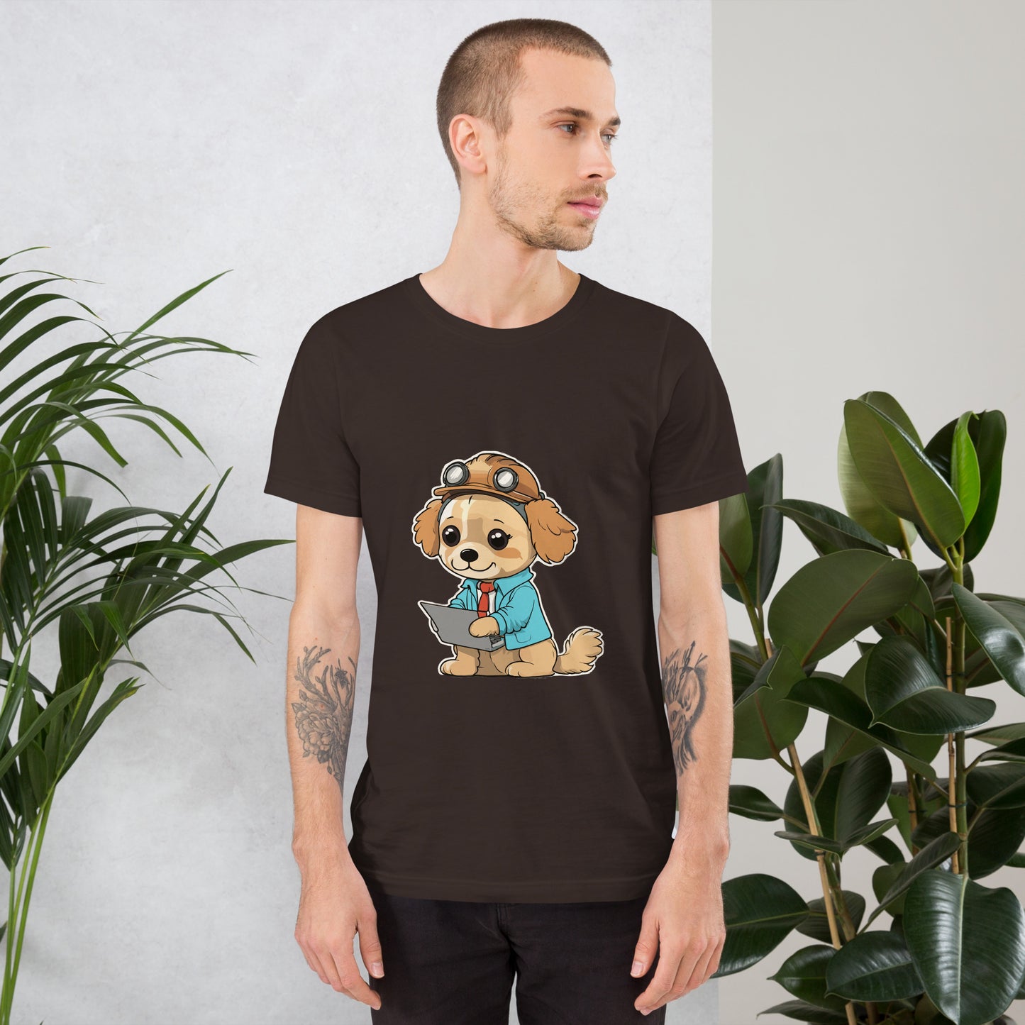 T-shirt with cute dog print