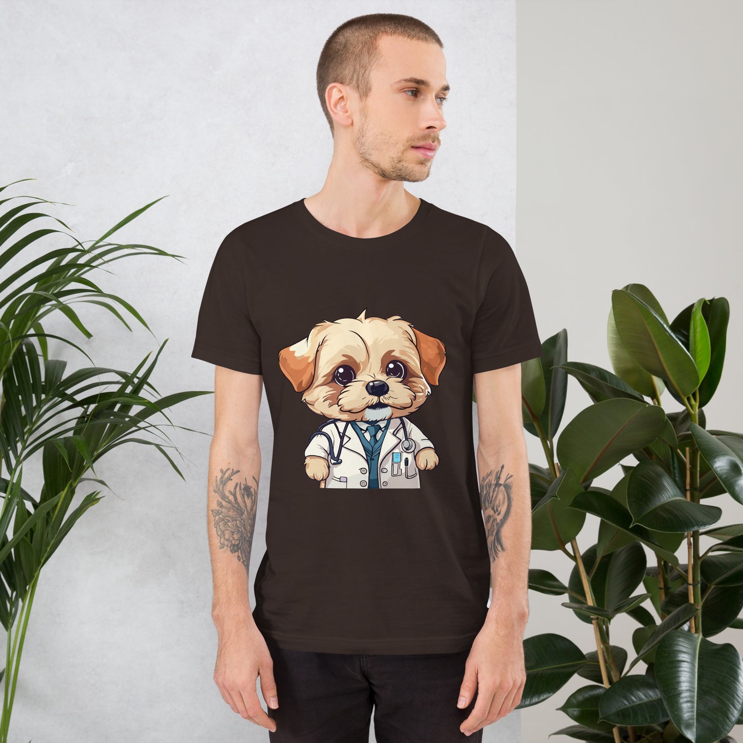 T-shirt with cute dog print