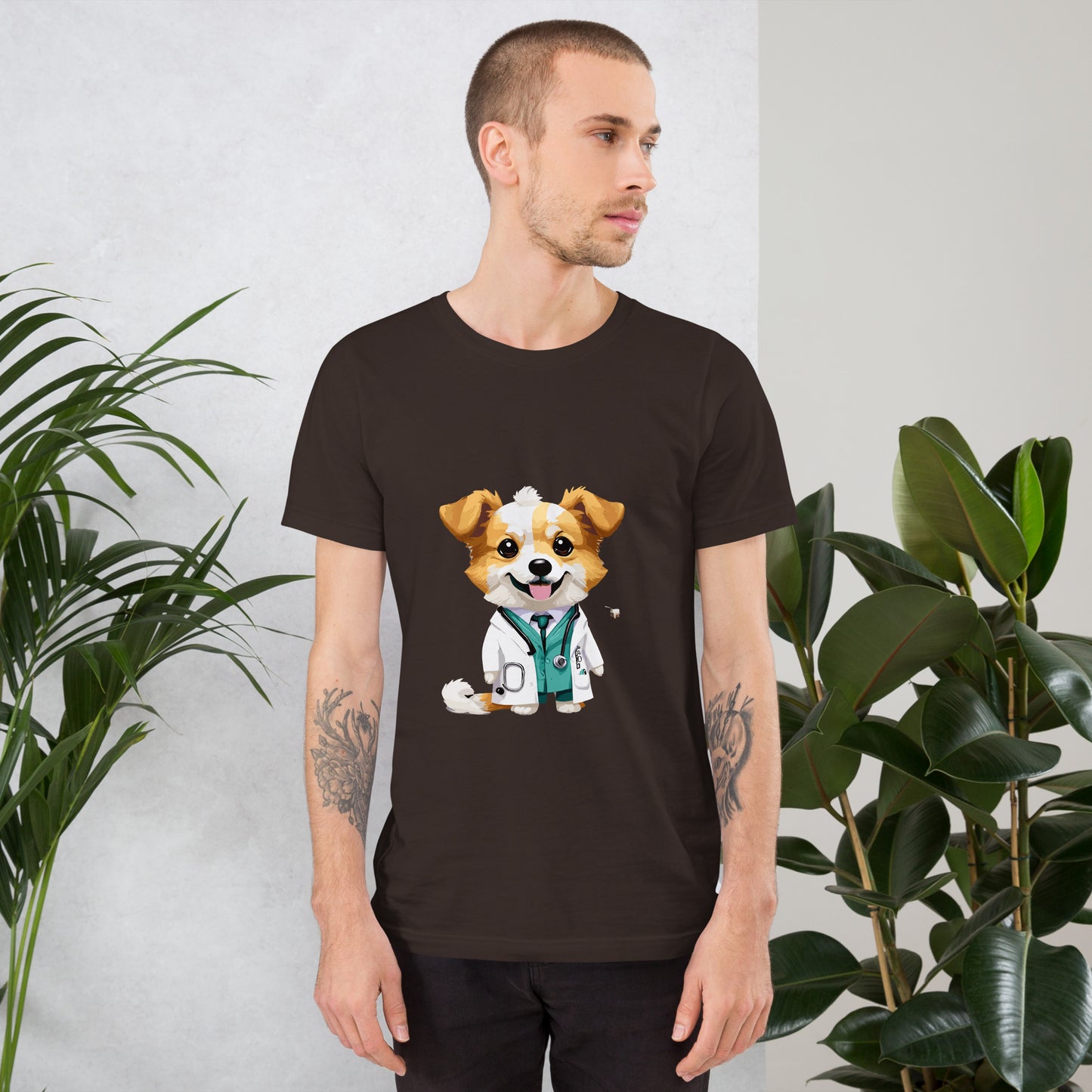 T-shirt with cute dog print