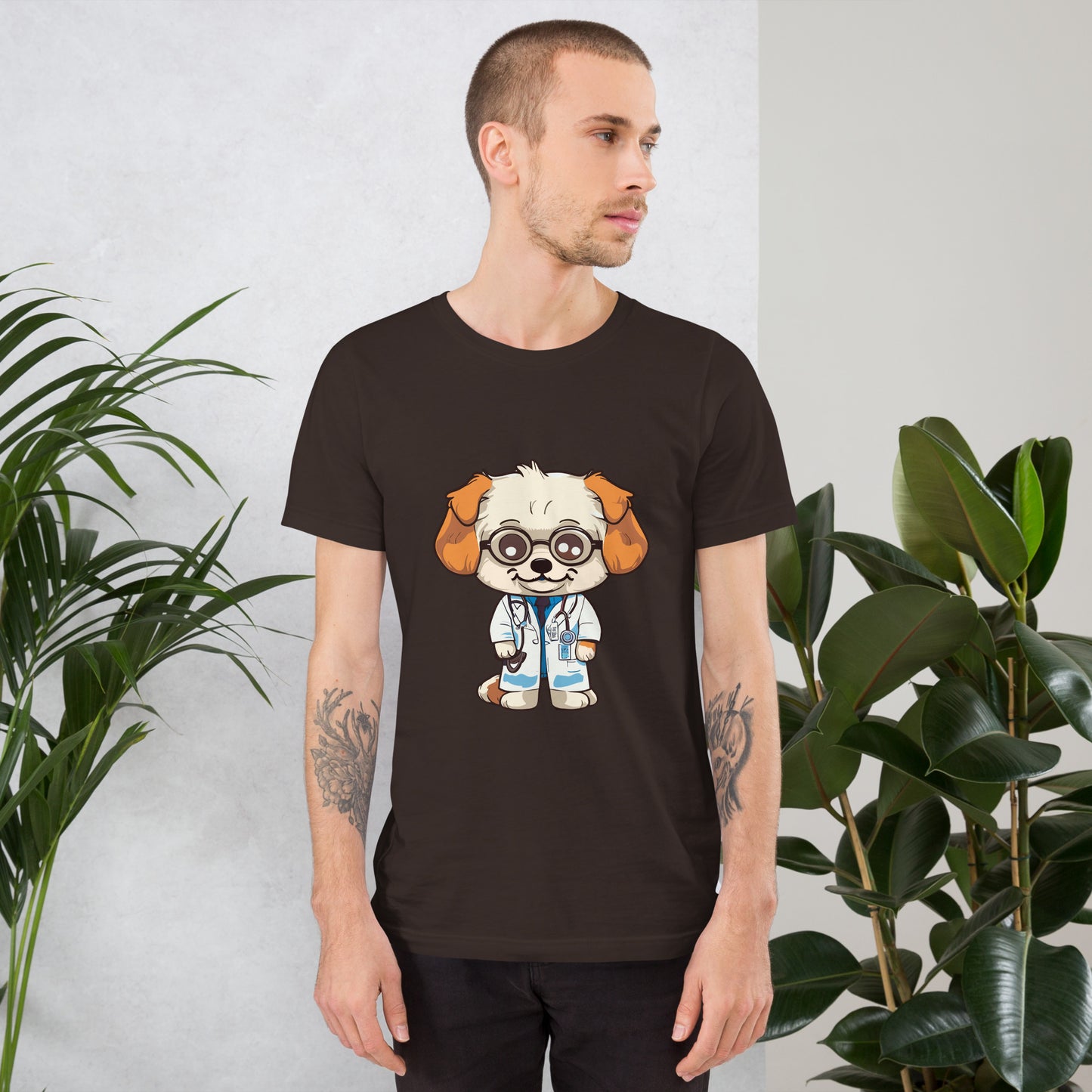 T-shirt with cute dog print