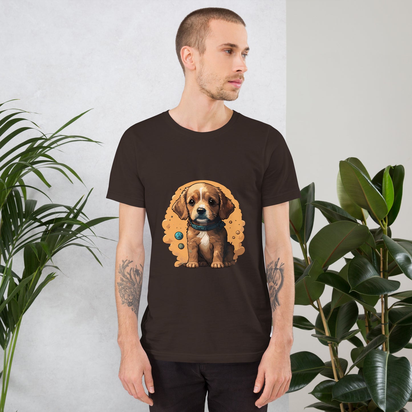 T-shirt with cute dog print