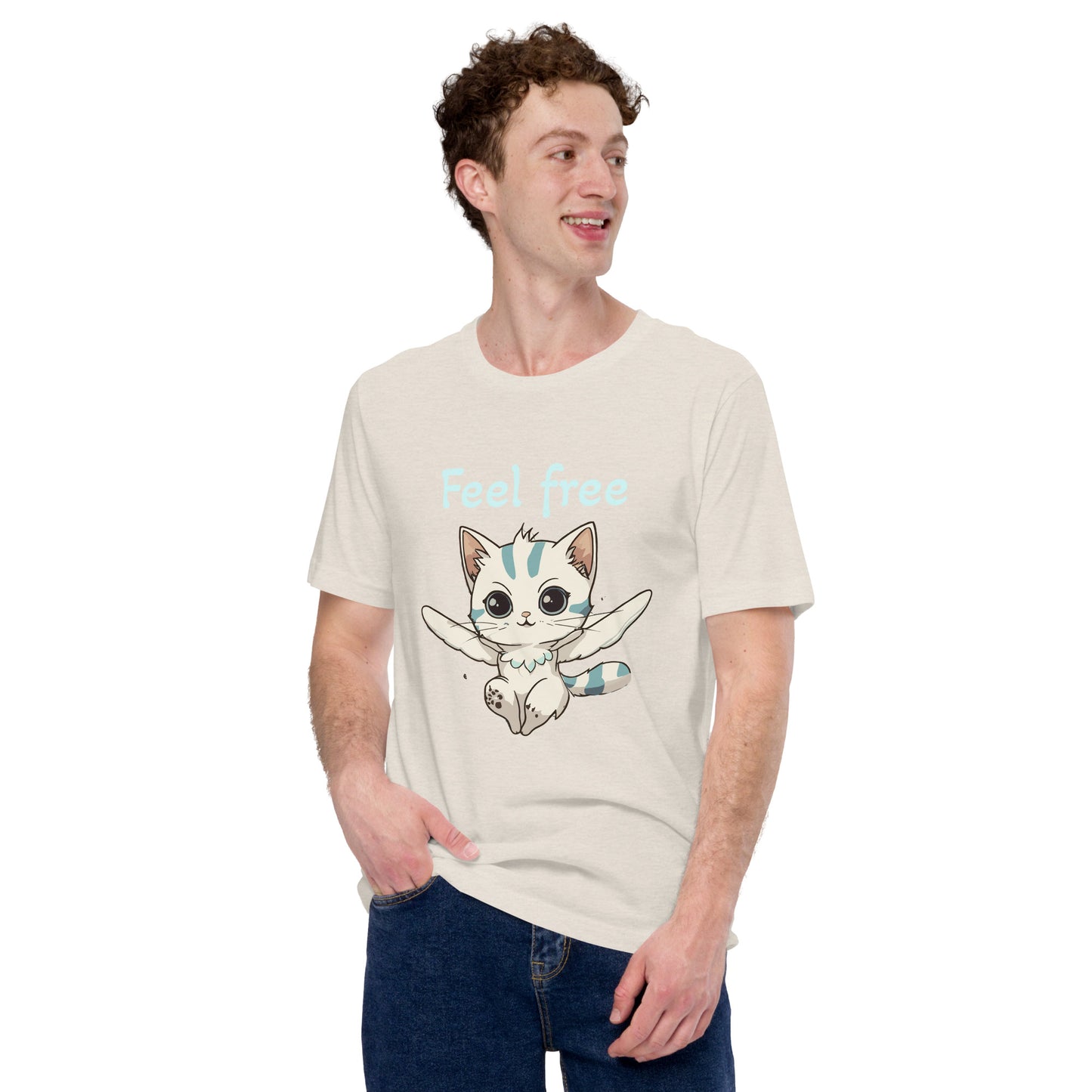 Feelfree cat print t-shirt