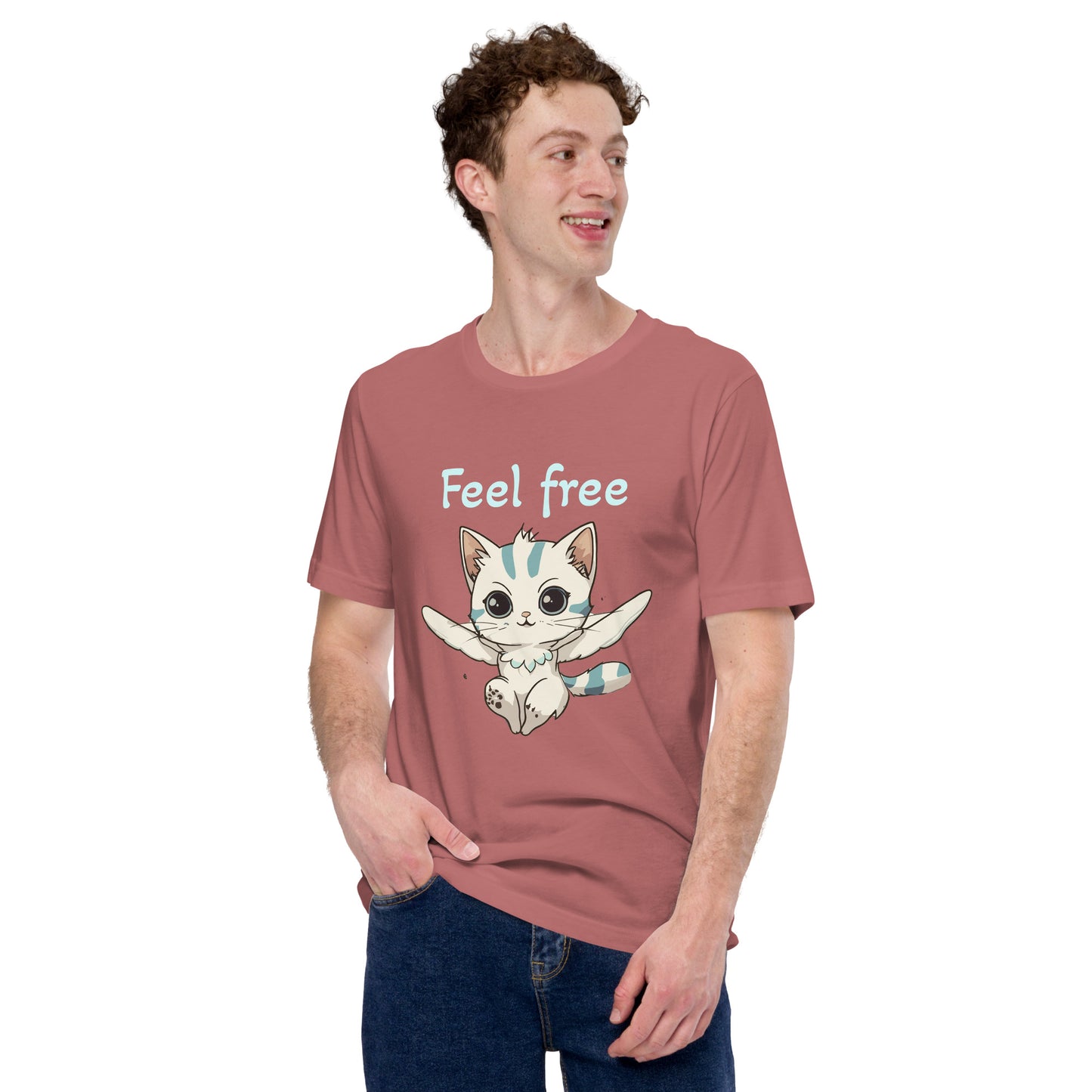 Feelfree cat print t-shirt