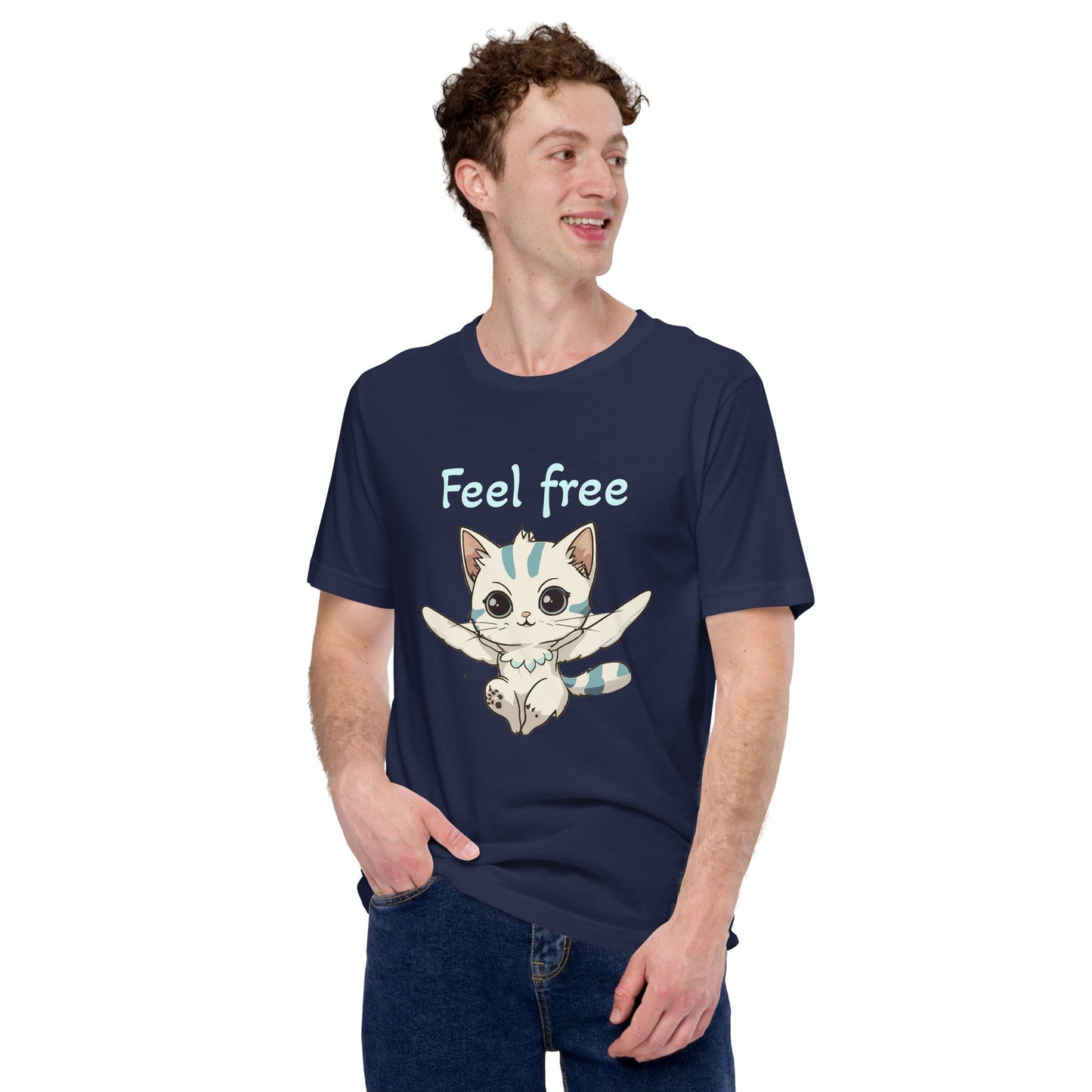 Feelfree cat print t-shirt