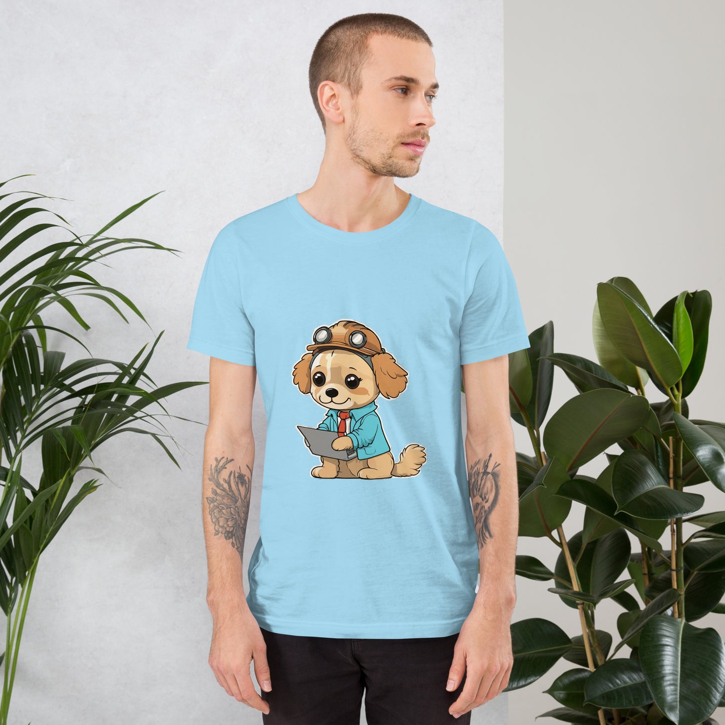 T-shirt with cute dog print