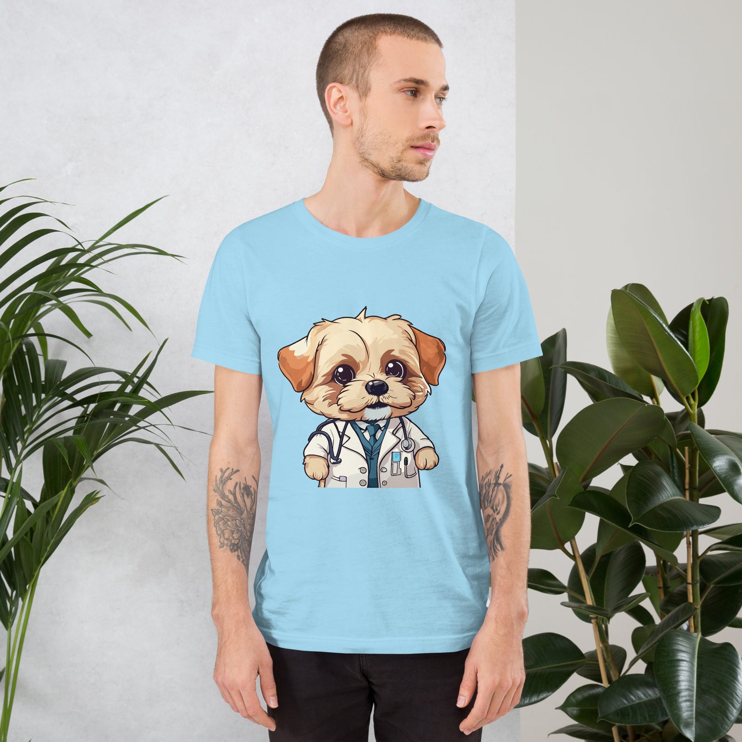 T-shirt with cute dog print