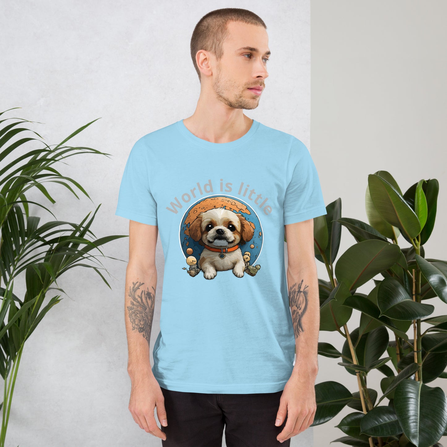 T-shirt with cute dog print