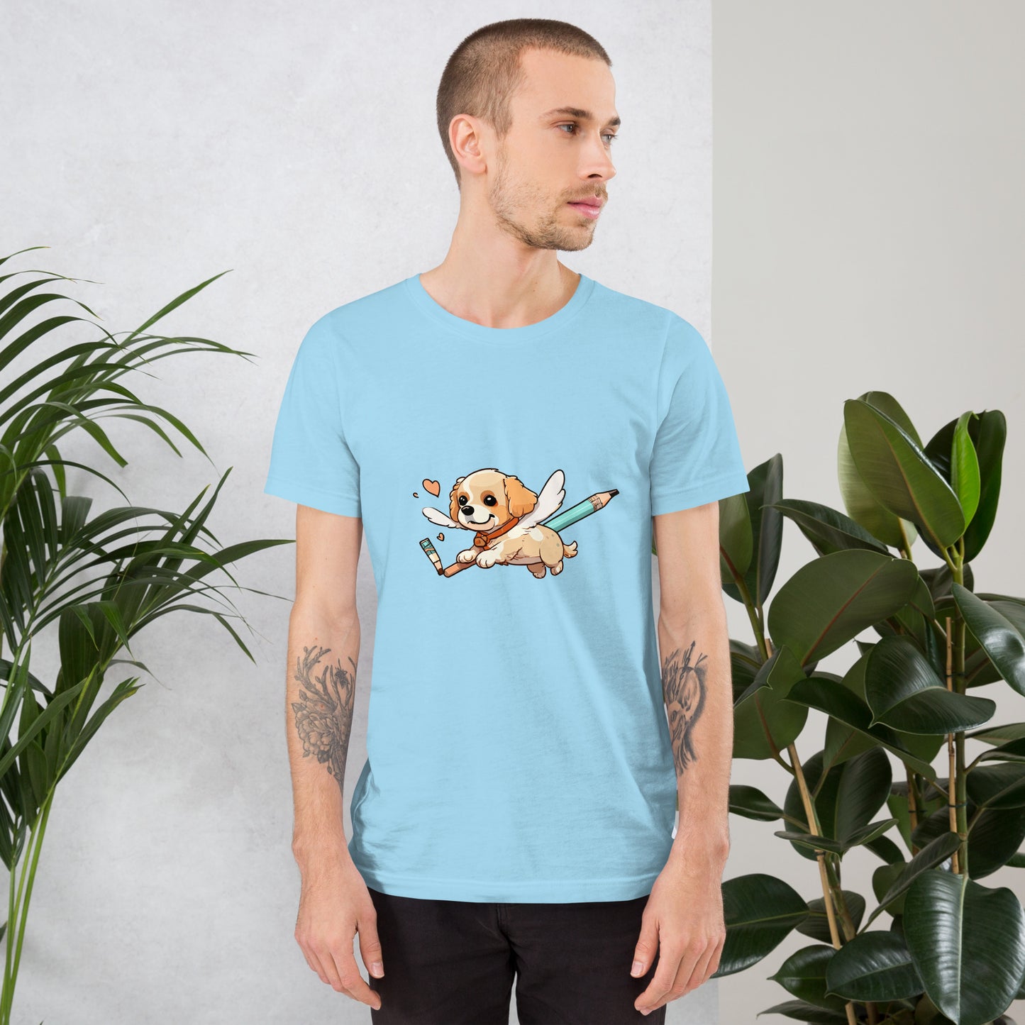 T-shirt with cute dog print