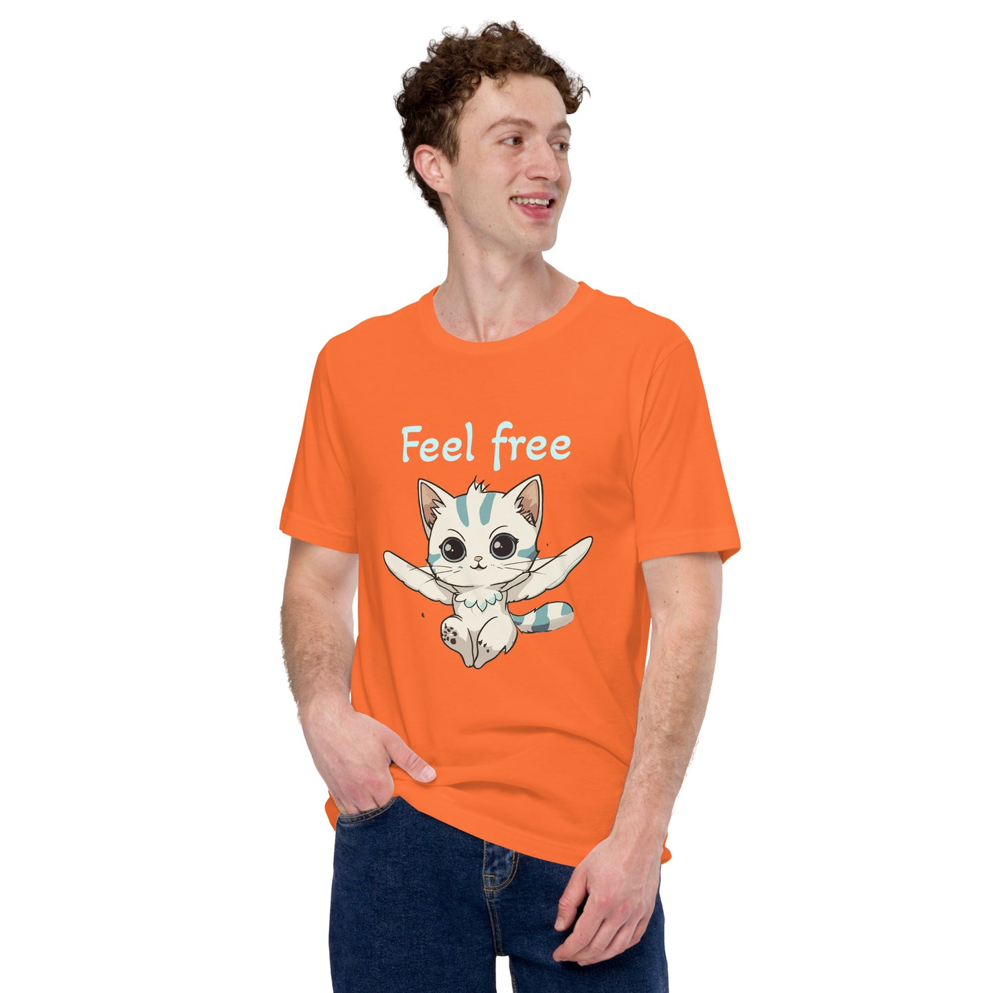 Feelfree cat print t-shirt