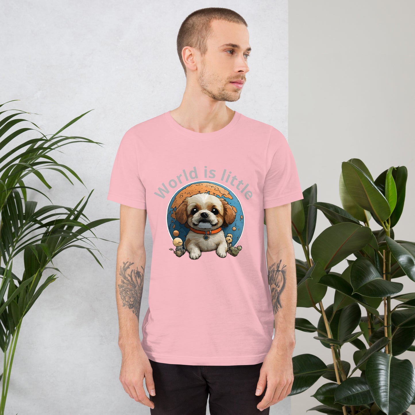 T-shirt with cute dog print