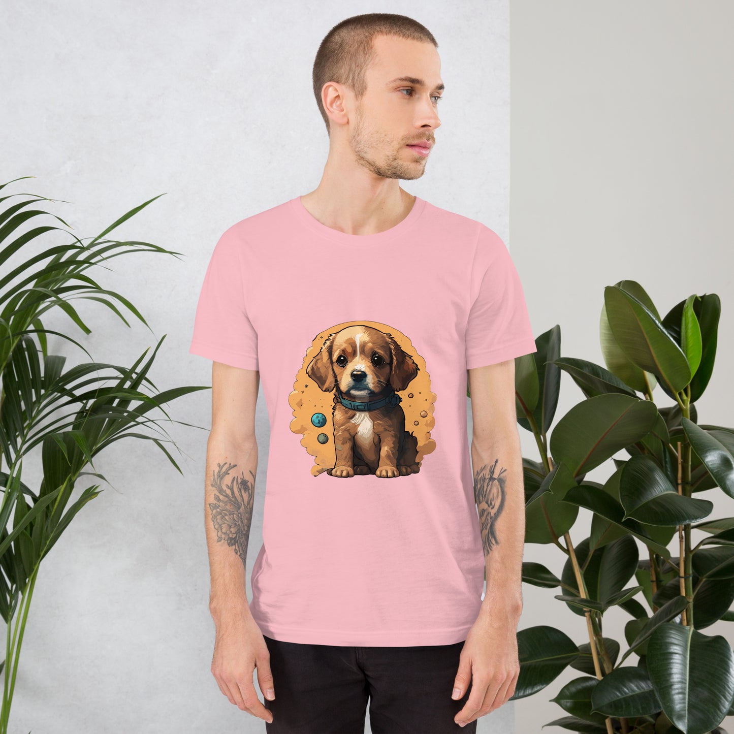 T-shirt with cute dog print