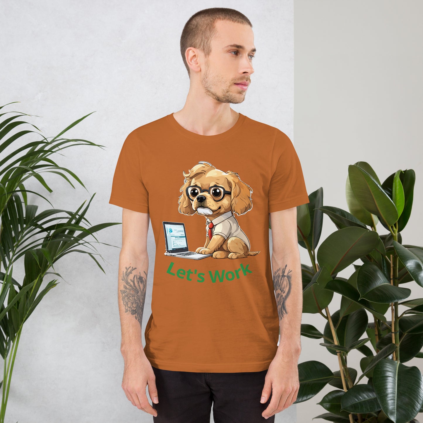 T-shirt with cute dog print