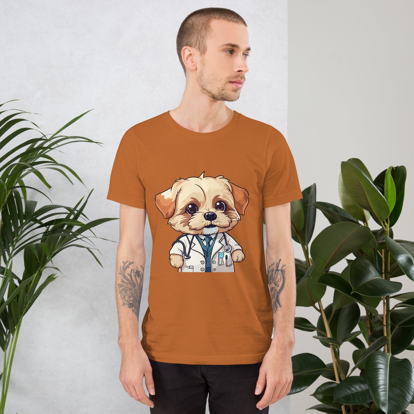 T-shirt with cute dog print