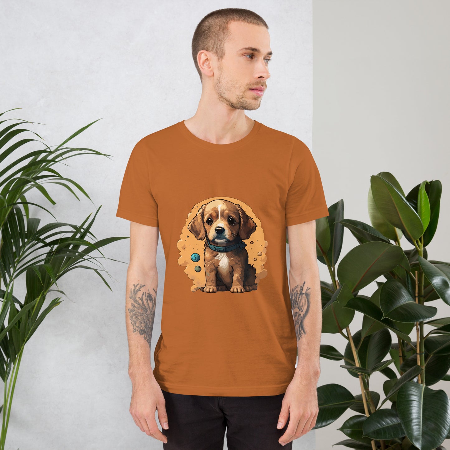 T-shirt with cute dog print