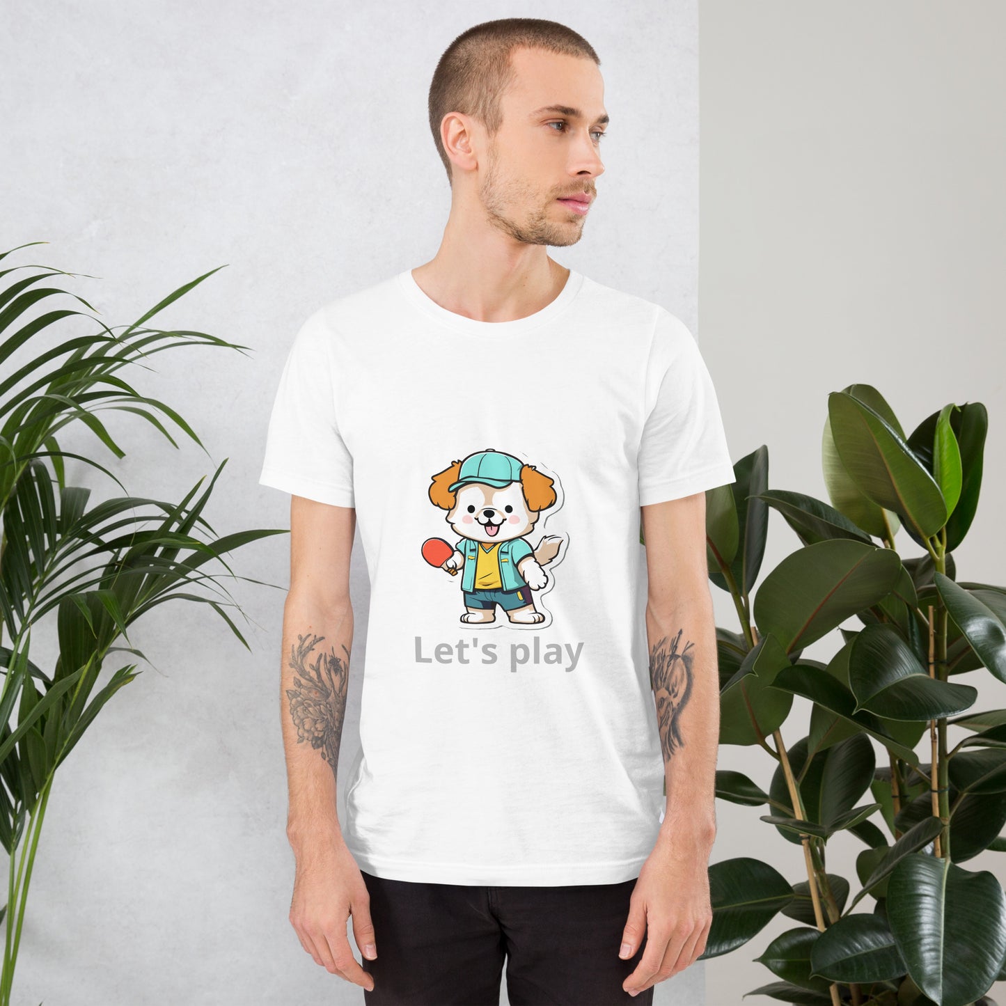 T-shirt with cute dog print