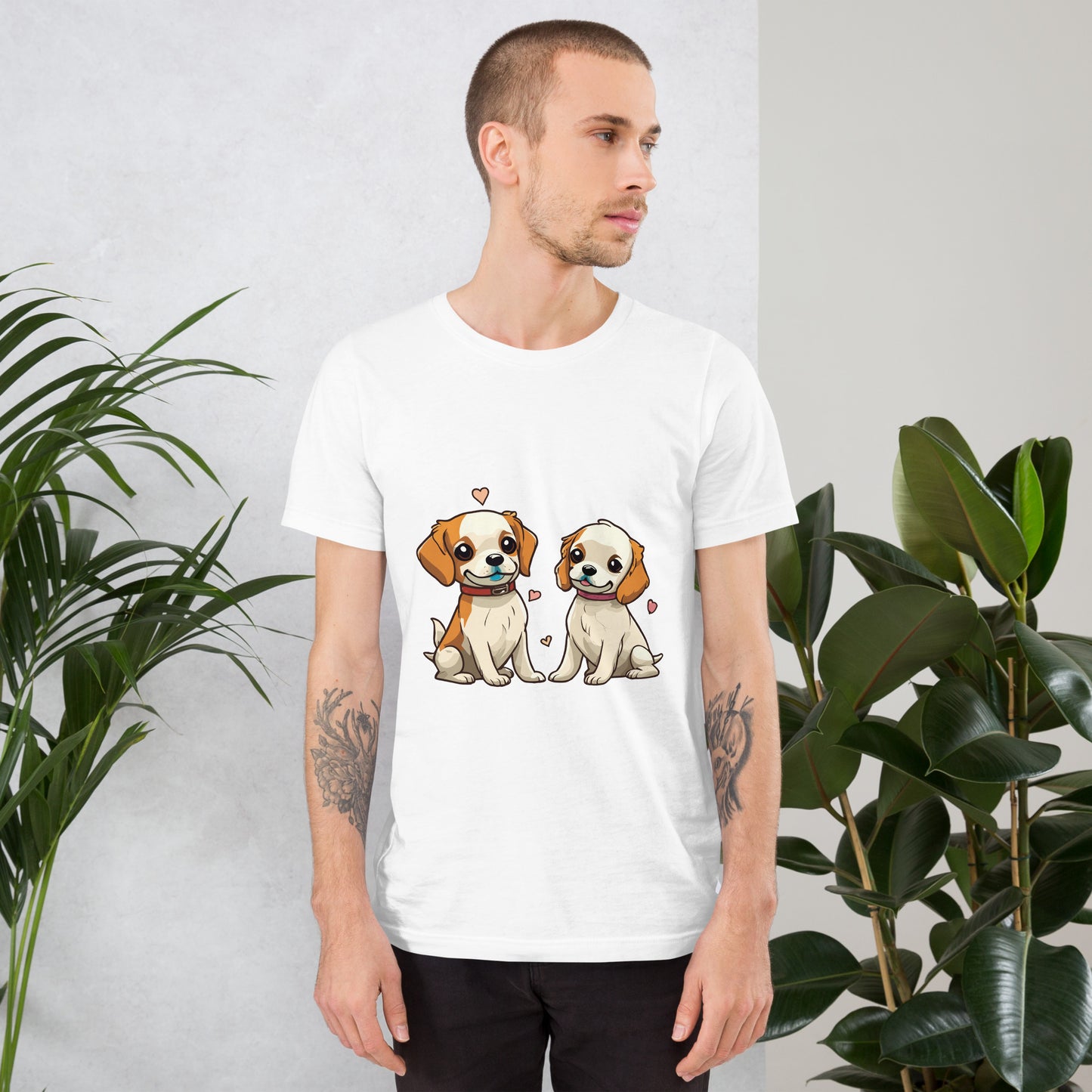 T-shirt with cute dog print