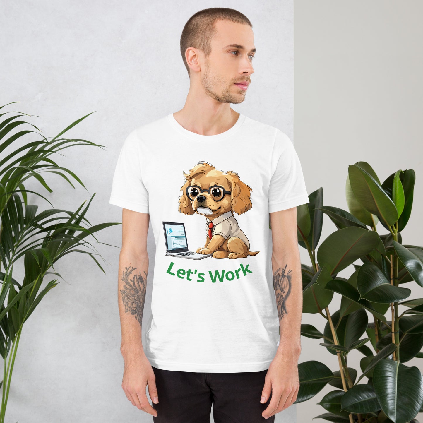 T-shirt with cute dog print