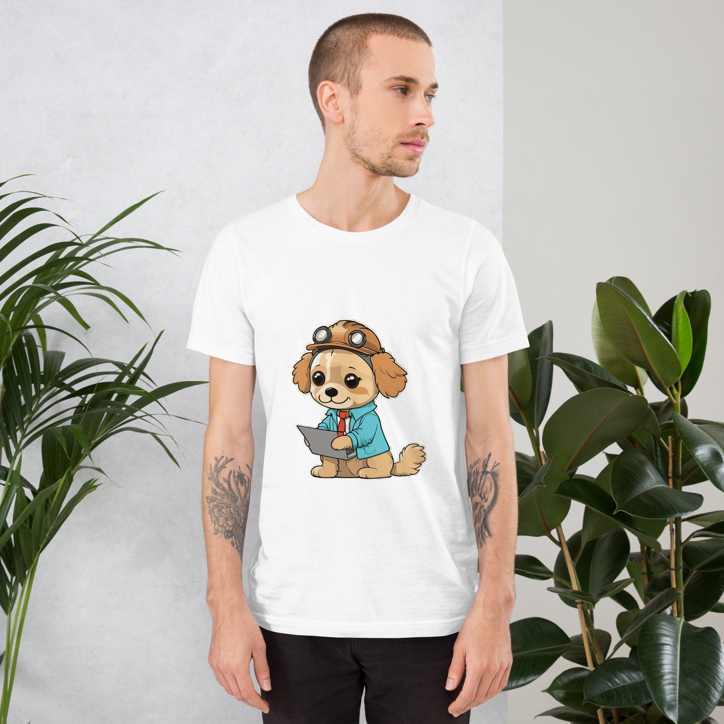 T-shirt with cute dog print