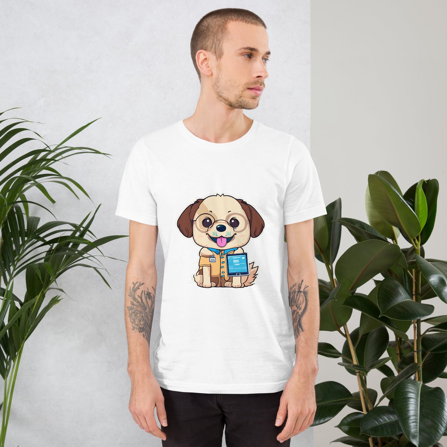 T-shirt with cute dog print