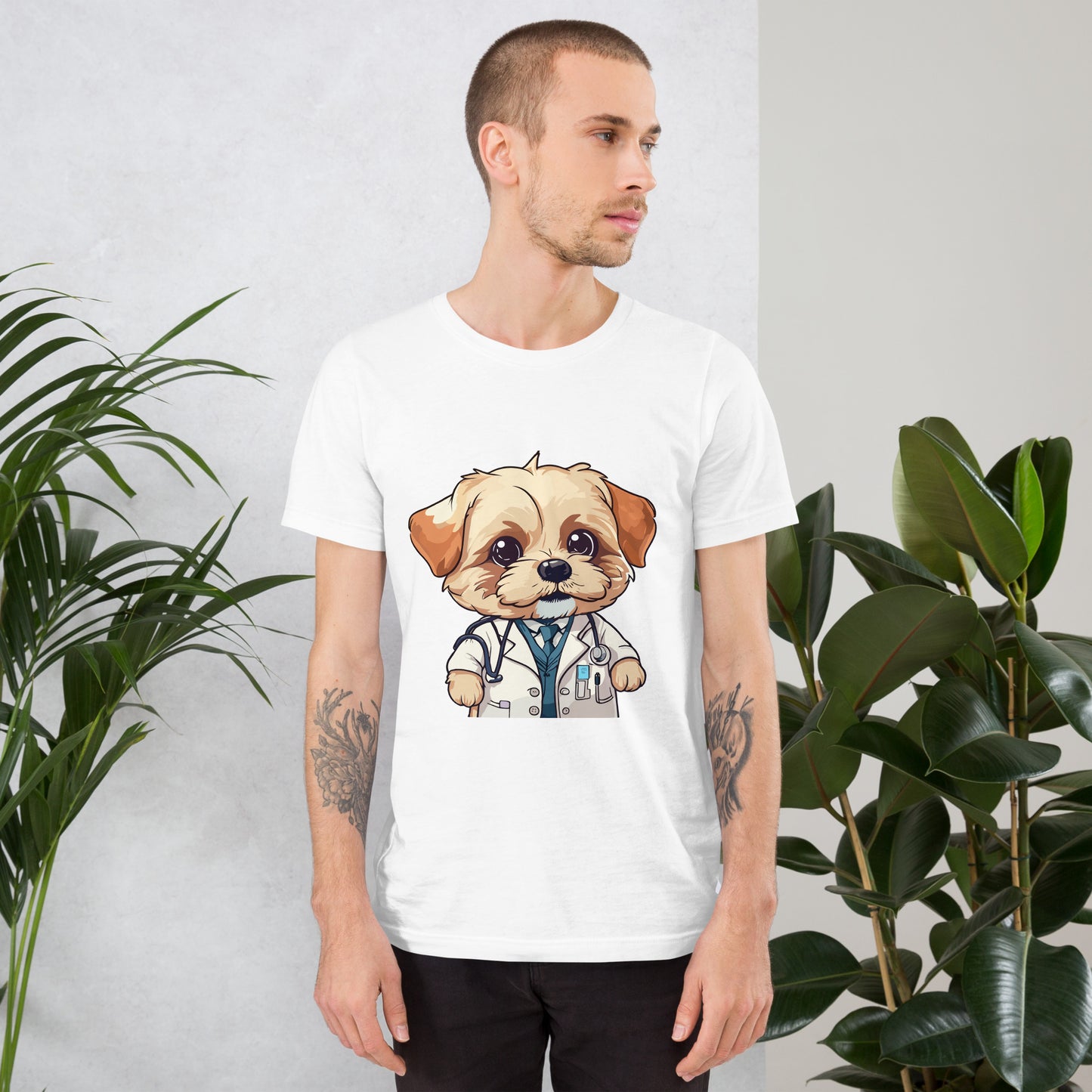 T-shirt with cute dog print