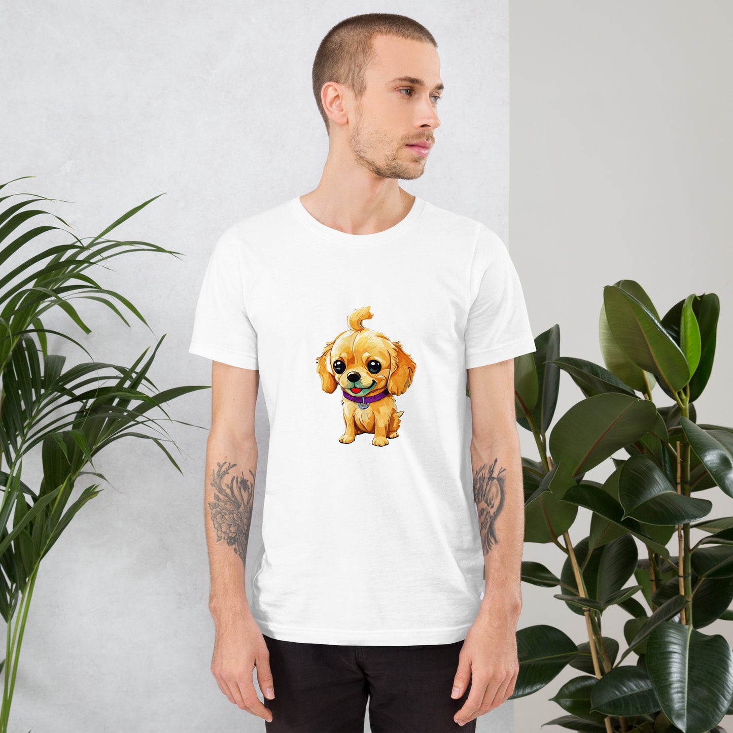 T-shirt with cute dog print