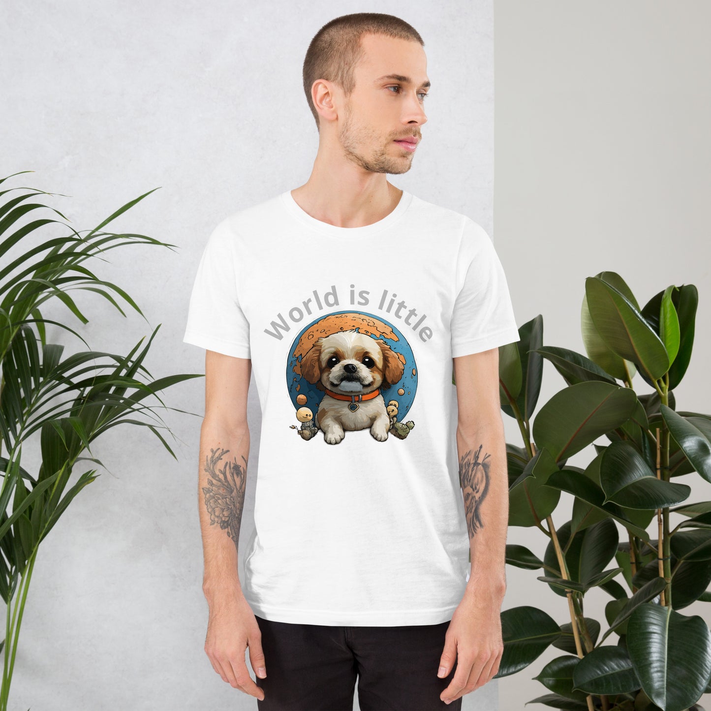 T-shirt with cute dog print