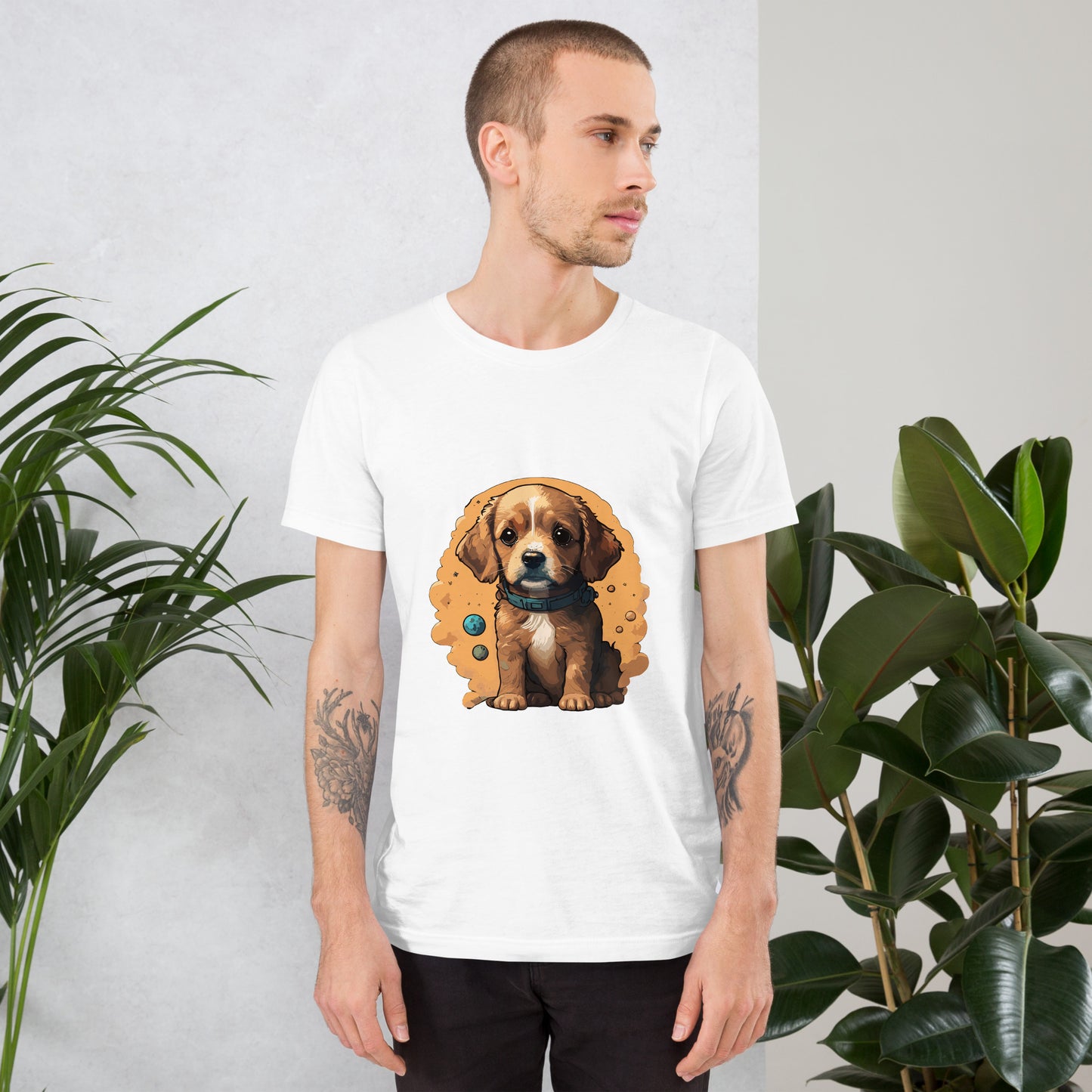 T-shirt with cute dog print