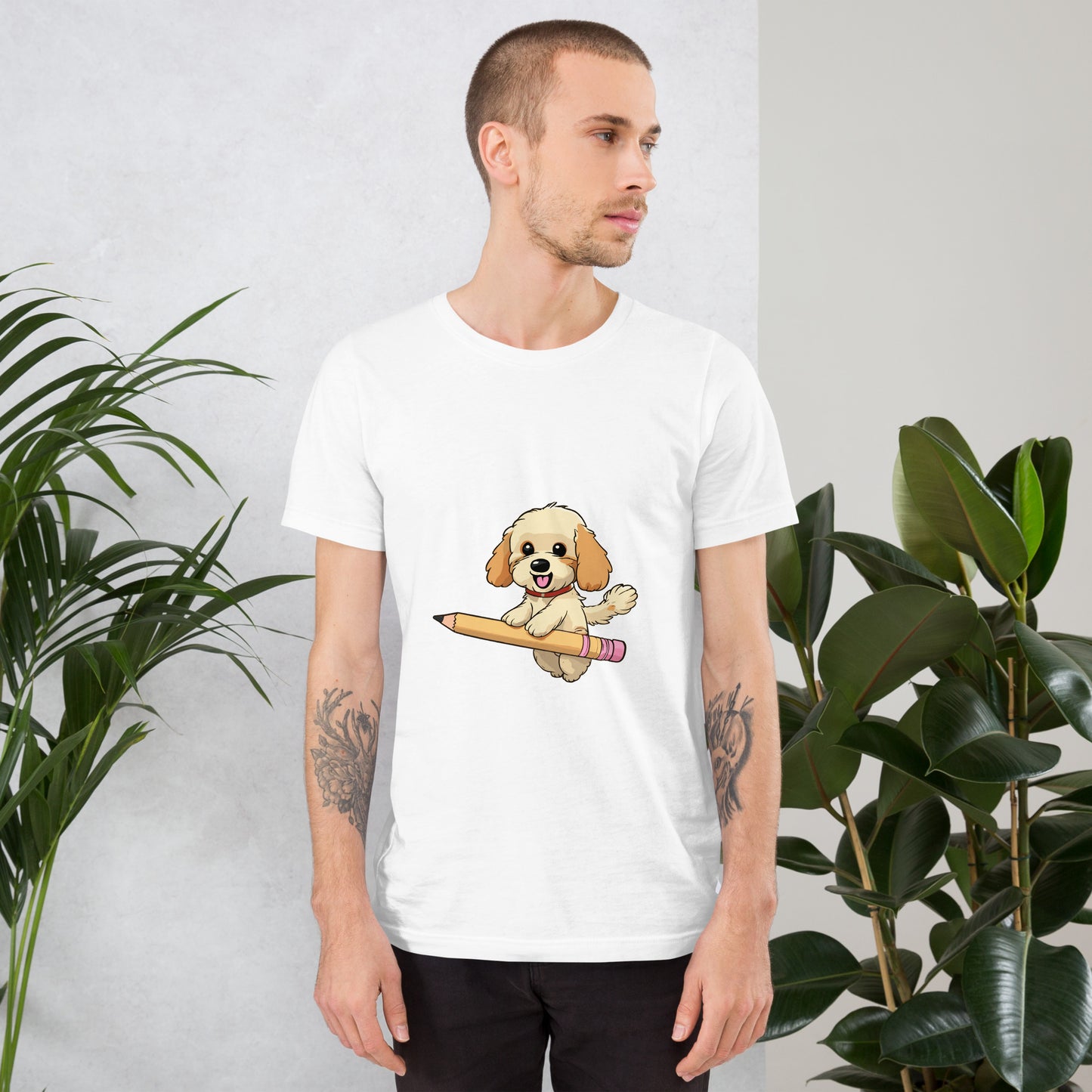 T-shirt with cute dog print